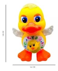 Brinquedo Musical Infantil com Luzes  Pato Dançarino   Anda e Mexe