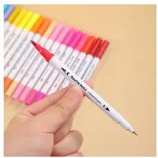 Kit60/80/100/120 pecas Caneta Brush Pen com ponta dupla pincel estilo brushpen e ponta fina