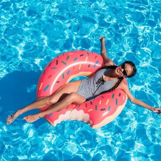Boia Inflável Donut's Rosquinha Adulto e Infantil 65cm-90cm