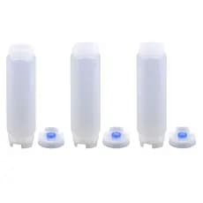 Kit com 03 Bisnagas FIFO 473 ml Molhos e Caldas Válvula Azul