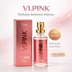 Perfume Feminino VI.PINK 17ml Like Sense – Mini Perfume Inspirado em Importado, Fragrância Intensa Longa Duração