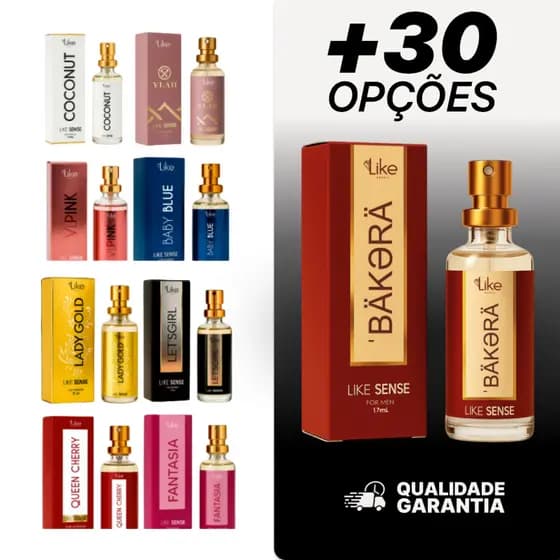 Perfume Like Brasil 17ml Importado Alta Fixação 33% Essência Inspirado nos Melhores Perfumes do Mundo