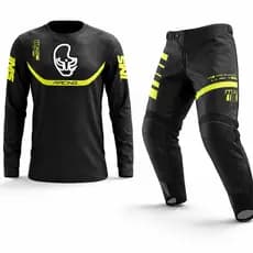 Conjunto Calca E Camisa Ims Racing Mx Modelo Novo 2026 Motocross Trilha Enduro Preto Fluor