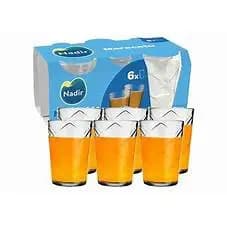Conjunto de 6 Copos de Vidro Maracatu 270 ml - Nadir, Ideal para o Dia a Dia