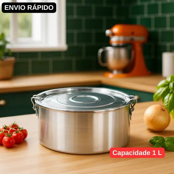 MARMITA COM TRAVA N16 1,1L POTE PARA COMIDA VASILHA COM TRAVA ARMAZENAR COMIDA MARMITA FITNESS