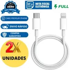 Kit 2 Cabos De IPhone Turbo Lightning Usb-c 1 Metro