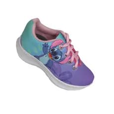 Tênis Infantil Menina Desenho Stitch Confortavél