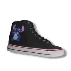 Bota Infantil Menina Peludo Preto Desenho Escolar Promoção