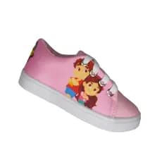 Tenis infantil Menina JP Desenho Rosa Tema Personagens