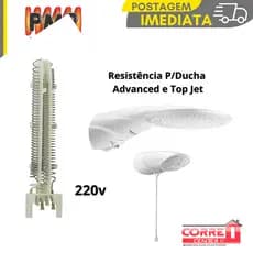 Resistência Ducha Advanced Top Jet 7500w 220v Lorenzetti Similar