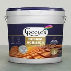Resina Acrílica Base Água Incolor 18L CR COLOR Premium Telhas Tijolos Parede Brilhante