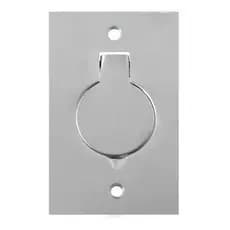 Placa De Piso 4x2 Aluminio 1 Tomada Redonda - Stamplac