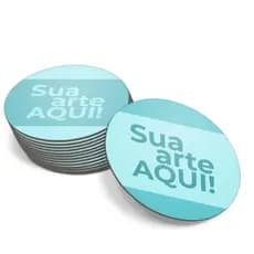Bolacha Porta Copo Personalizado Mdf 8cm X 8cm 50 Peças
