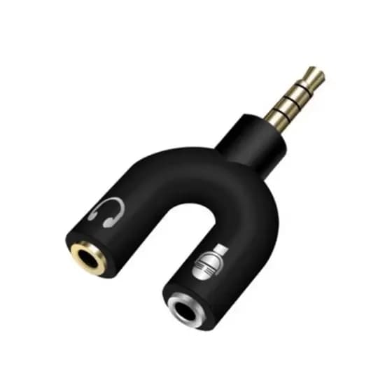 Adaptador Splitter Para Fone Microfone P3 e P2 Fone Headset Gamer Pc Ps4 Xbox EC10255