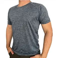 Camiseta Masculina Dry Fit Mesclada Treino Academia Fitness