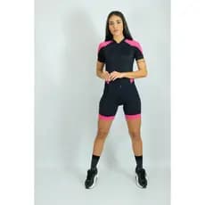 Macaquinho Ciclismo Feminino Poliamida Forro Espuma UV50+
