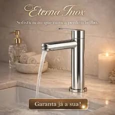 Torneira Aço Inox Escovada Retro Banheiro Cozinha Lavatório Pia Mesa