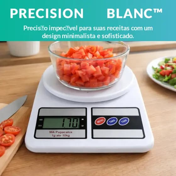 Kit 1 2 3 Balança Digital de Cozinha 10kg 1g Precisão Profissional para Confeitaria