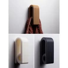 Kit 3 Ganchos de Parede Minimalista Autoadesivo | Porta Toalha Moderno para Banheiro e Cozinha | Suporte Decorativo
