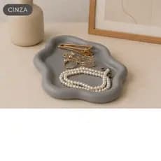 Badeja orgânica decorativa / porta joias