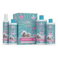 Kit Cabelo e Corpo Bio Instinto Bebelinho infantil - Algodão Doce e Morango - 04 itens cada kit
