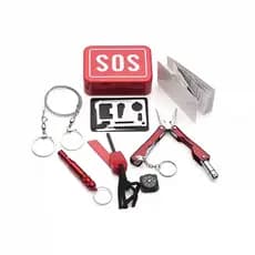 Kit Sobrevivência Sos Selva Escoteiro Emergência + Cartão