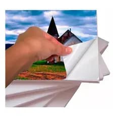 Papel Fotográfico Adesivo 115g A4 Glossy À Prova D'água Premium 20 Folhas