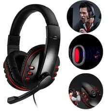 Fone De Ouvido Gamer Profissional com Fio Deep Bass para Computador e Celular