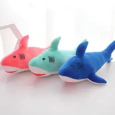 Tubarão De Pelúcia 18cm / Boneco De Brinquedo De Pelúcia Presente Infantil Unissex Estoque pronto pode falar amor