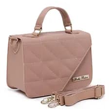 Mini Bolsa Feminina Clutch Bella Rosa – Design Elegante com Alça Regulável