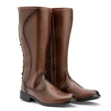 Bota Coturno Cano Longo Feminina Para Montaria Rodeio Country Promoção