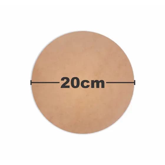 Kit Discos Sousplat 20cm diâmetro MDF crú 3mm de espessura - Supla -Souspla - Souplat - Disco de MDF