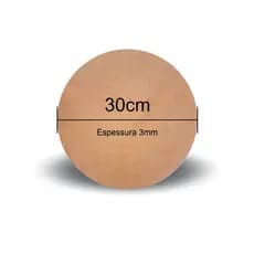 kit 4 unidades Sousplat - Supla - Suplat - Soupla Para Mesa Jogo Americano MDF crú 3mm 30cm Diâmetro