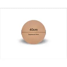 Kit 16 Discos Sousplat 40cm Diâmetro - Supla - Suplat - Soupla Para Mesa Jogo Americano MDF crú 3mm