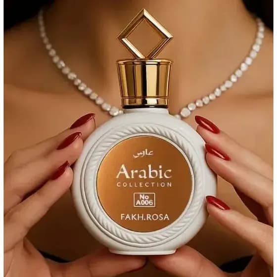 Perfume Árabe Feminino Fakar Rose Arabic Collection | adocicado suave Eau de Parfum
