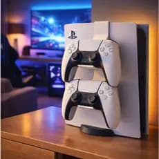 Melhor Suporte de controle design moderno lateral para PS5 – Encaixe no console