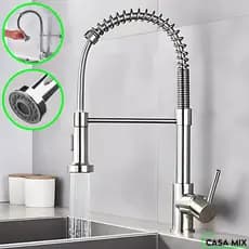 Torneira Gourmet Cozinha Monocomando Água Quente/frio Misturador Torneira Cozinha Pia Com Filtro Giratória Flexível Luxo
