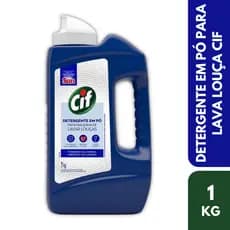 Cif Detergente Em Pó Sabão Maquina Lava Louças Secante 1kg