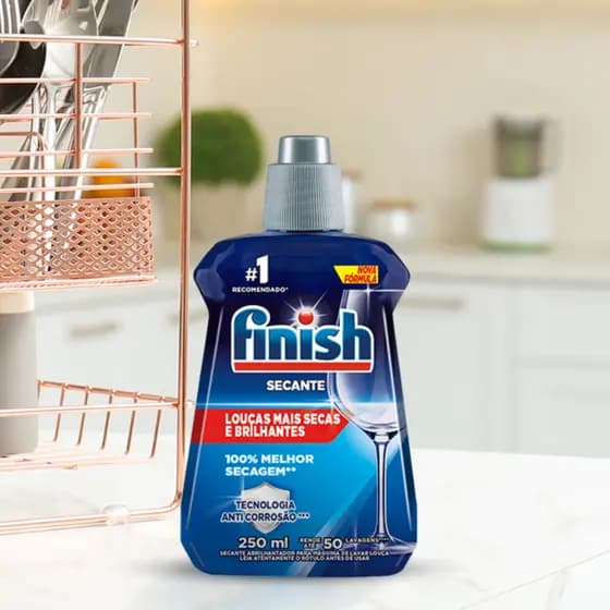 Finish Secante Abrilhantador Para Maquina De Lava Louças 250ml
