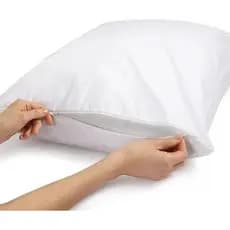 Capa para Travesseiro Com Zíper Fronha Percal 400 Fios Toque De Algodão 50x70cm Fronha Protetora