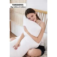 Par De Capa De Big Travesseiro Com Zíper 0,50x0,90 300 Fios Micropercal 2 Fronha Corpo Gigante Xuxão