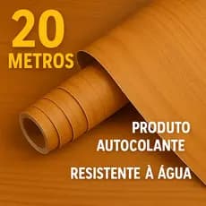 Papel de Parede 20m 15, 10, 5m Adesivo Madeira Magnon Impermeável Cozinha Antimofo Sala Quarto