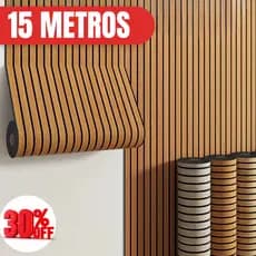 Papel de Parede Adesivo Ripado 5m 10m 15 Metros Lavável Impermeável Sala Quarto Moveis Cozinha
