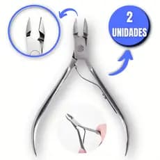 1 ou 2 Alicates de Unha Cortador de Cuticulas Aço Profissional manicure