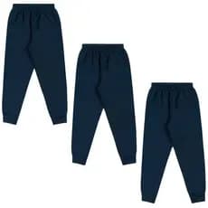 Kit 3 Calça Moletom Flanelada Punho Infantil Elian Tam 8 A16