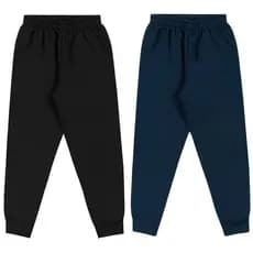 Kit 2 Calça Moletom Flanelada Punho Infantil Elian Tam 8 A16