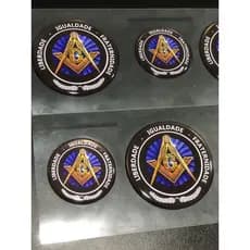 Adesivo Para Carro Maçonaria 5 Cm e 7 Cm - Resinada