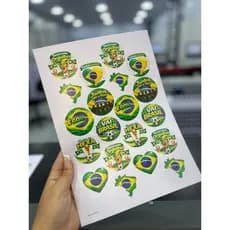 ADESIVOS COPA DO MUNDO BRASIL - AUTO COLANTE – CARTELA