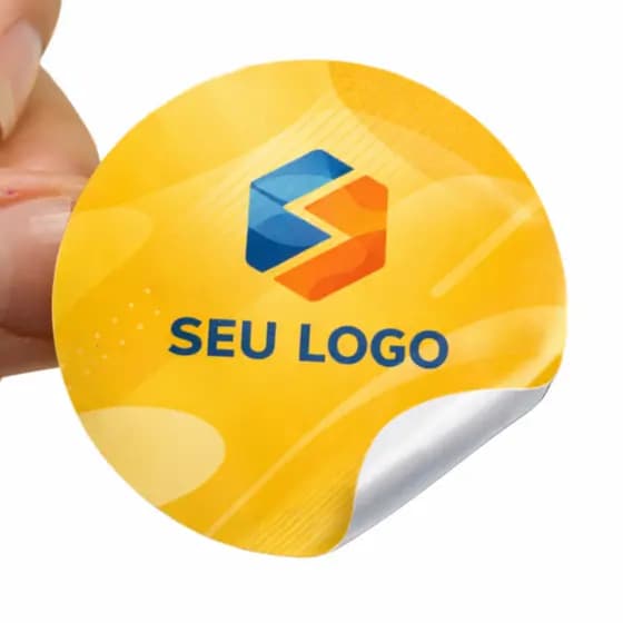Etiqueta Adesivo Personalizados com a sua Marca em Papel Couchê - GID Adesivos