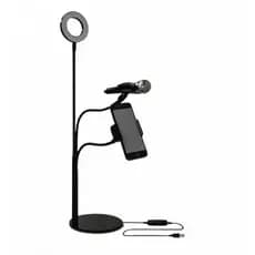 Suporte Ring Light de Mesa 3 em 1